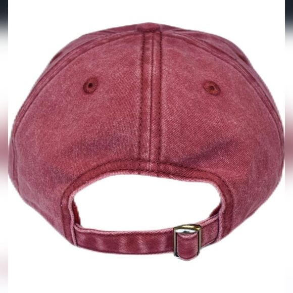 Dark pink unisex ball hat - Picture 4 of 8